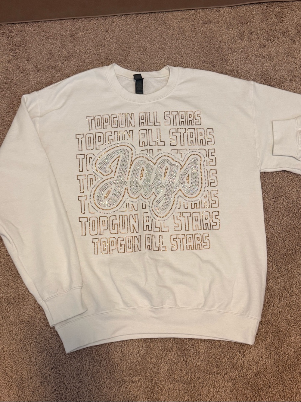 Top Gun Sweatshirt with 'Jags' Embellished Graphic